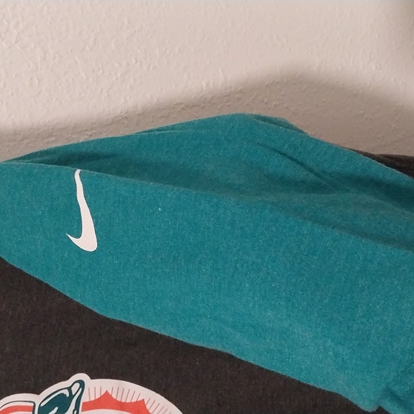 Women's Nike  Miami Dolphins  Throwback Logo Tri-Blend 3/4-Sleeve XXL - Picture 3 of 4
